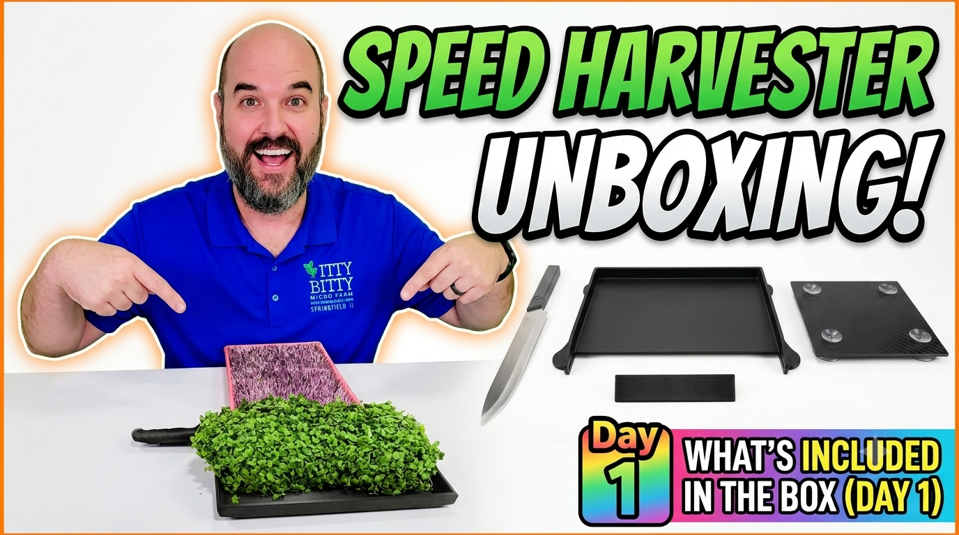 Load video: Itty Bitty Speed Harvester includes: Harvesting Tray, Base, Stopper, &amp; Precision Steel Knife.
